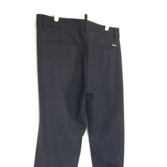 DSQUARED Pants Gray Mid-Rise Wide-Leg Wool… - Picture 8 of 9